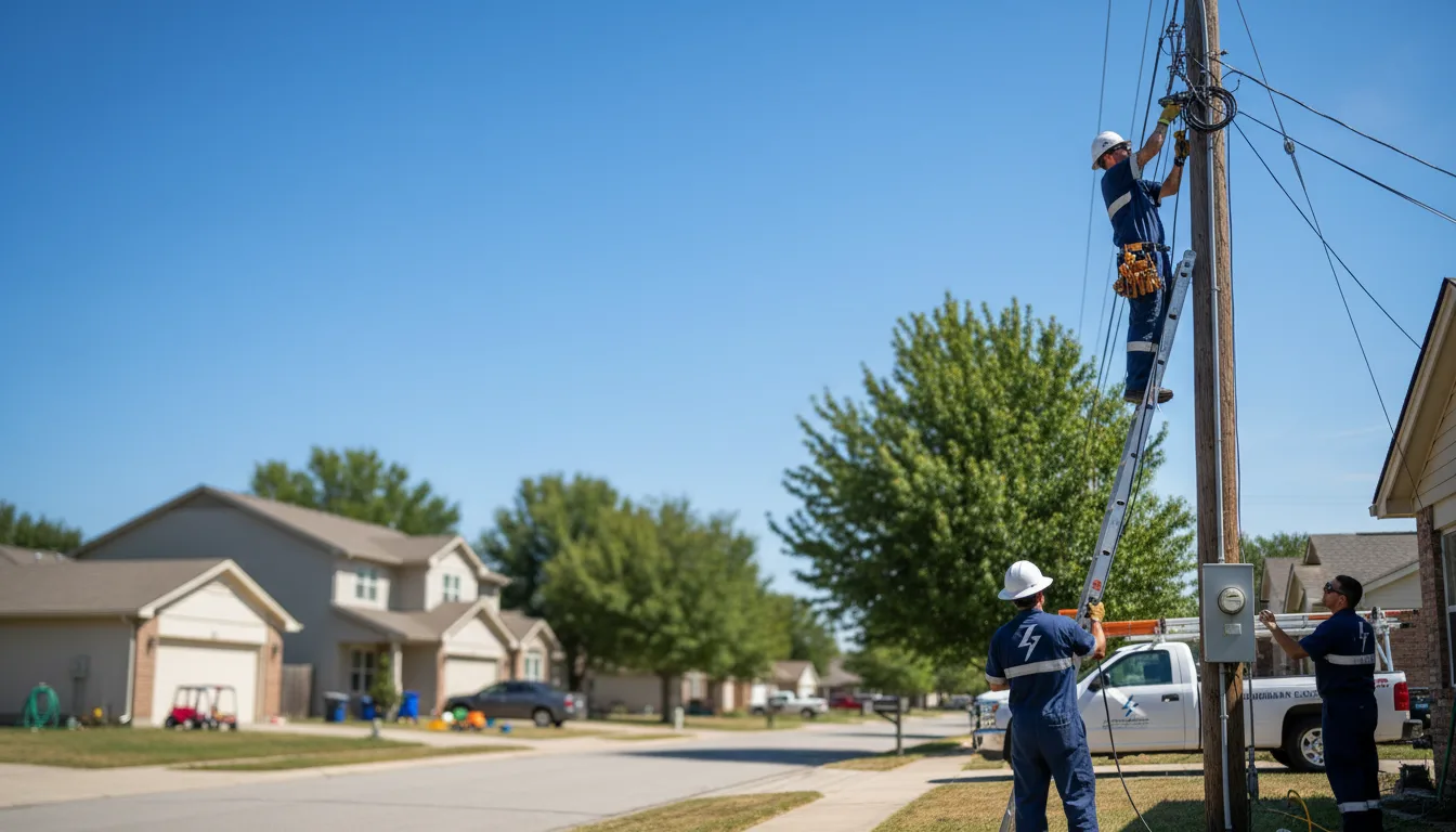 Residential electrician providing installation services in Dallas, SD